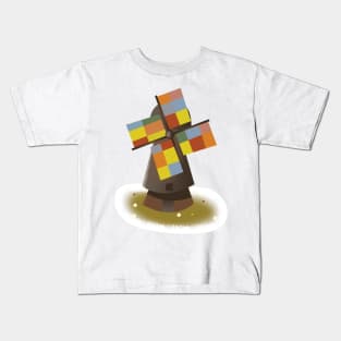 Vintage Windmill Kids T-Shirt